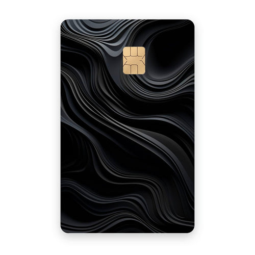 Black Motion card sticker on a bank card