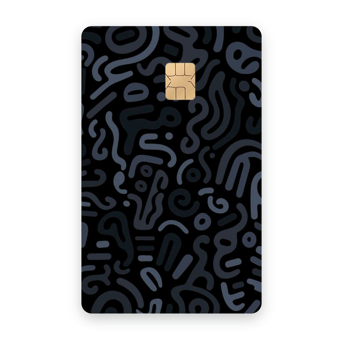 Dark Motion card sticker on a bank card