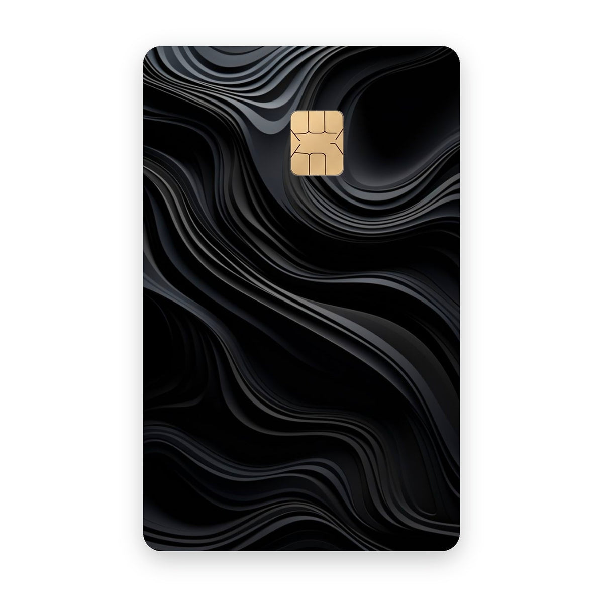 Black Motion card sticker on a bank card