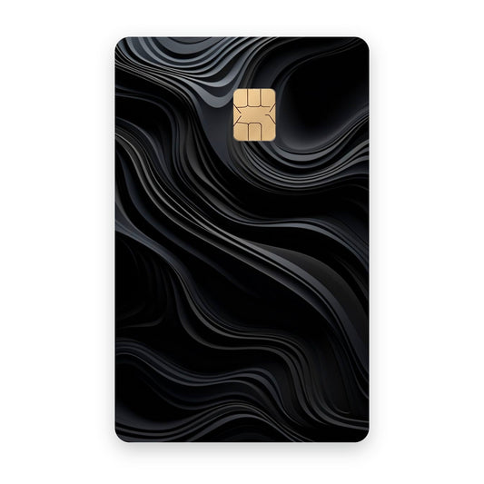 Black Motion card sticker on a bank card