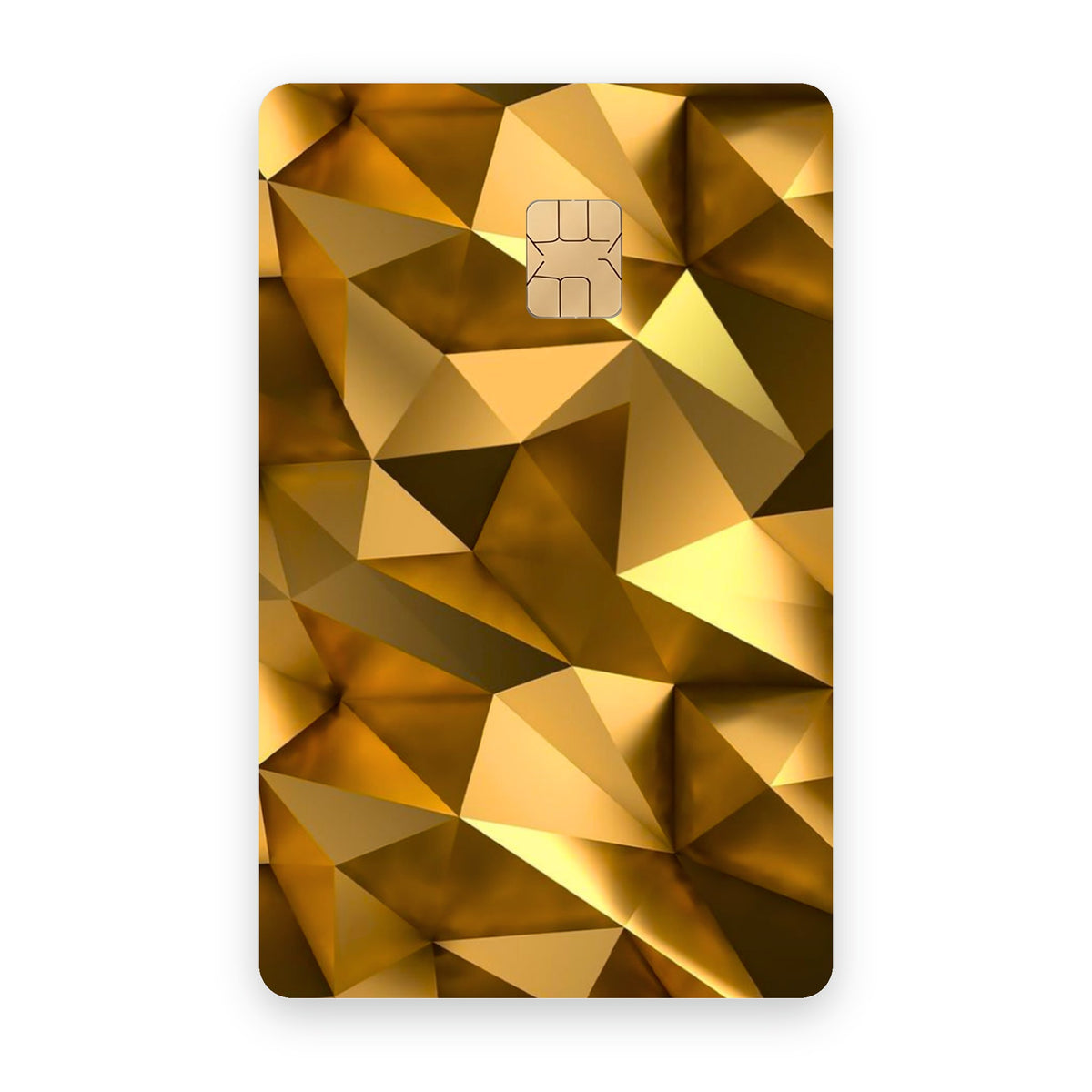 Gold card sticker on a bank card