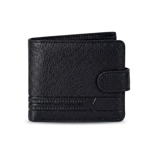 Bifold Wallet in Black, front
