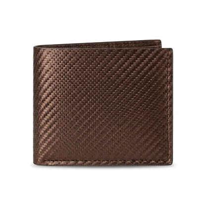 Carbon Wallet in Brown, front