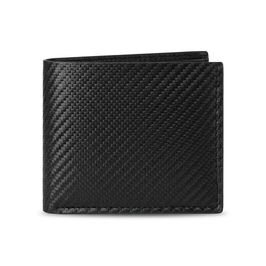 Carbon Wallet in Black, front