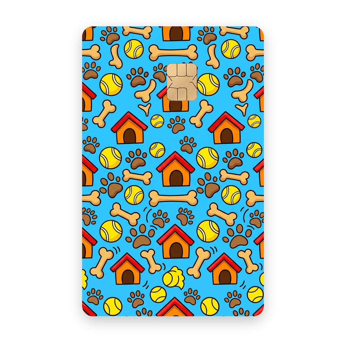 Dog Day card sticker on a card