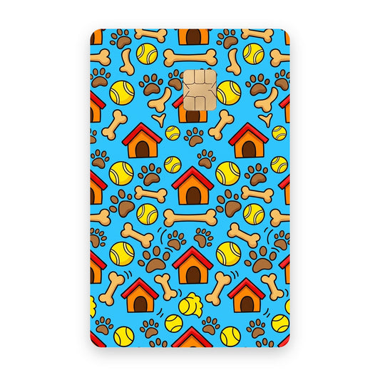 Dog Day card sticker on a card