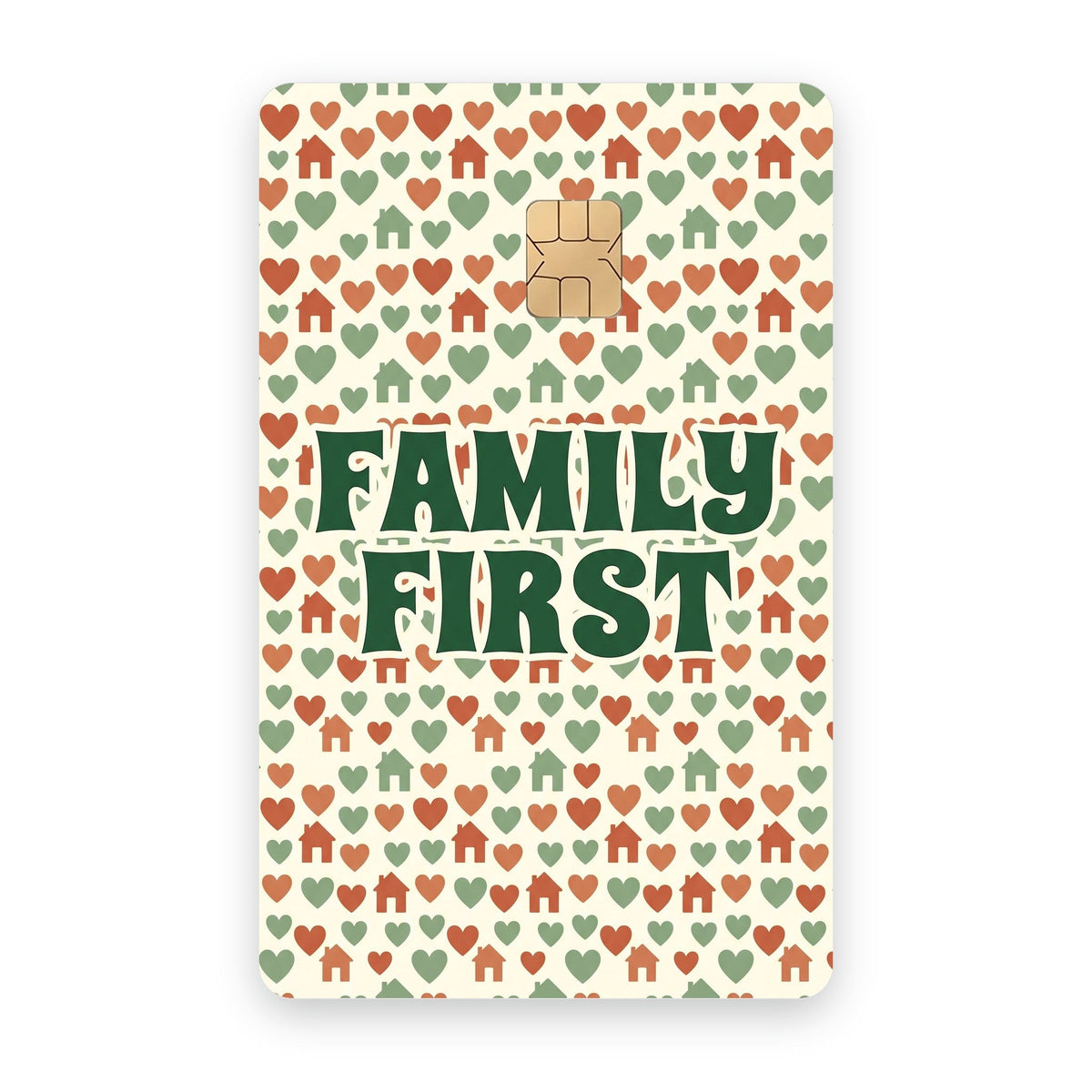 Family First card sticker on a card