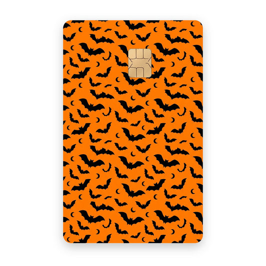 Bats card sticker on a card