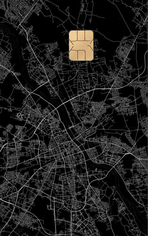 City Grid card sticker on a bank card
