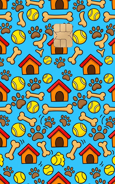 Dog Day card sticker design