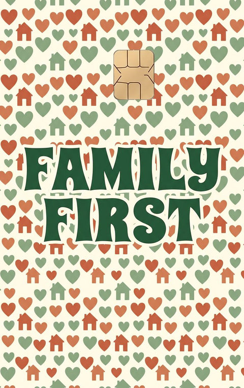 Family First card sticker design