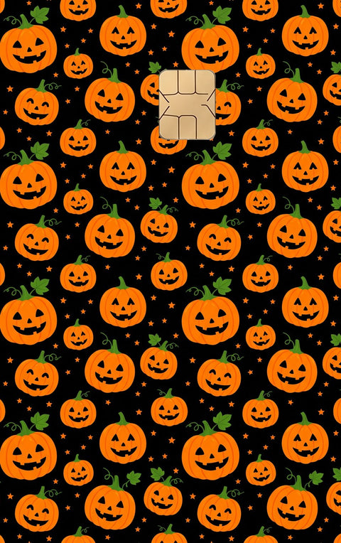 Pumpkins card sticker design