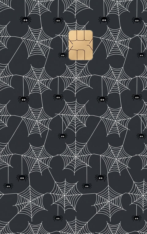 Spiderweb card sticker design