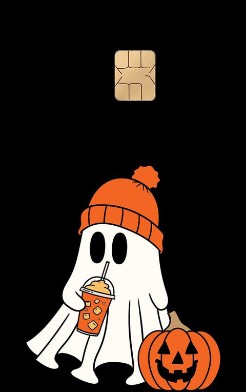 Ghost card sticker design
